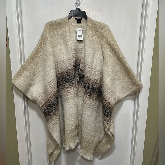 Steve Madden Sweaters - STEVE MADDEN Striped Ombré Kimono